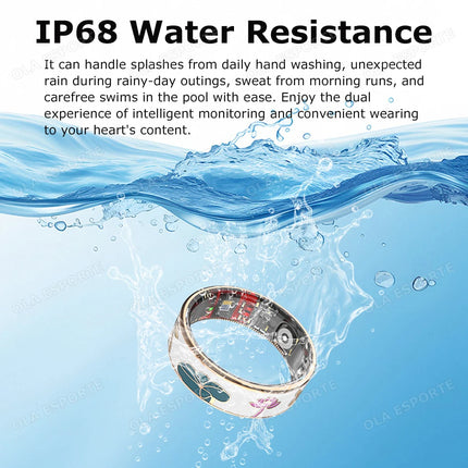NEW Color Enamel Craftsmanship Healthy Smart Ring Wireless Call Heart Rate/Sleep/Blood Oxygen Monitor Waterproof Smartring 2026