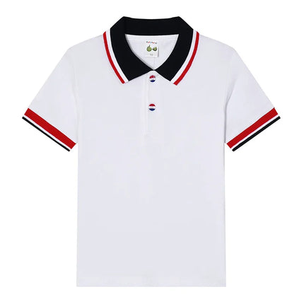 Boys Polo Shirt Summer Sports Jersey Children Casual Tees Cotton Girls Clothing Kids T-Shirts Short sleeve Tops 3-14 Years
