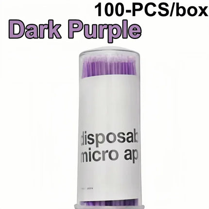 100 Pcs Disposable Spiral Handle Microbrush Mascara Wands Micro Brush Applicator Lashes Brushes Eyelash Extension Makeup Tools
