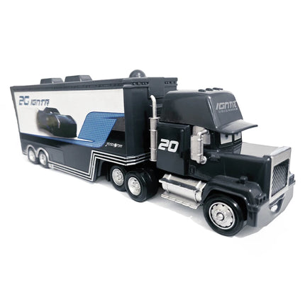 Pixar Cars Truck Storm Jackson Model Car 1/55 Die Casting Container Trucks Racing Toys Children's Birthday Gifts Collectibles