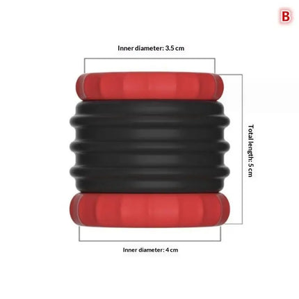 Male Penis Lock Cock Ring Set Enlargement Ball Stretcher Sex Toy For 18+ Erection Delay Time Ejaculation Penis Ring Big Man