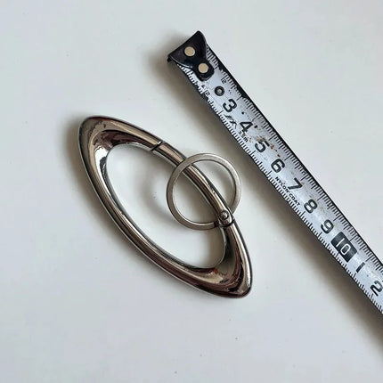 Y2K Punk Star Oval Essential Icon Carabiner Keychain Axe Shaped Mountaineering Car Key Ring Gothic Backpack Decor Korean Fashion