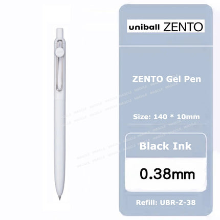 uniball ZENTO Standard 0.38/0.5mm Gel Pens,Water-Based Smooth Writing Roller Ball Pens Fit for a variety of occasions Stationery