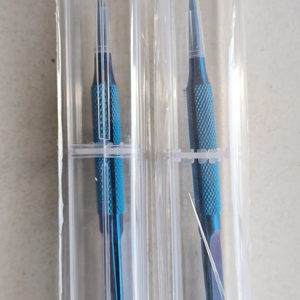 Titanium Alloy/Stainless Steel Tweezers Precision Fly Line 0.15mm Fingerprint Electronic Components Straight/Curved Tip Tweezers