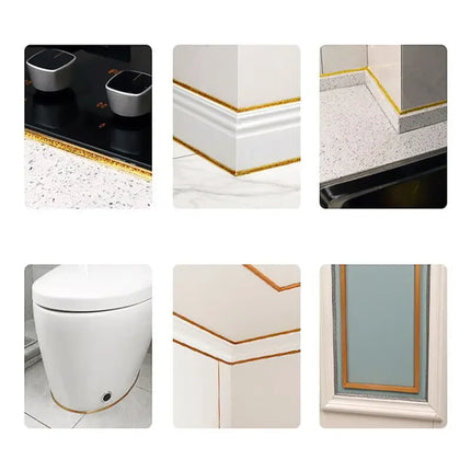 6M Ceramic Tile Gap Tape Kitchen Bathroom Waterproof Beautiful Seam Self-Adhesive Sticker Wall Floor Gap Line Decorative Strip