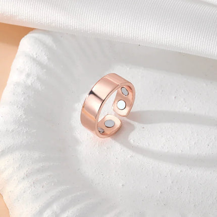 New Fashionable Dual Magnetic Therapy Adjustable Ring, Men's and Women's Health Daily Accessories Jewelry