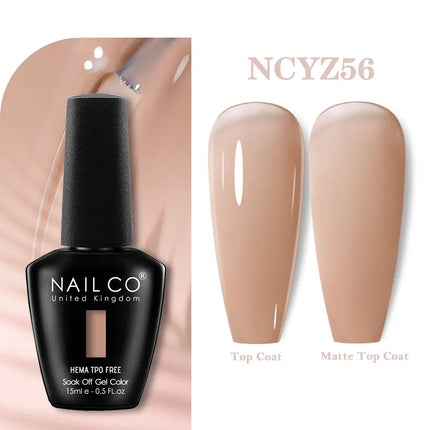 NAILCO 283Colors Gel Nail Polish Top Base Vernis Semi Permanent UV Gel Varnish Nails Art Varnish Hybrid Manicure