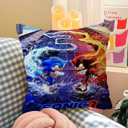 Sonic Cushion Cover Pillow Case 40x40cm 45x45cm / Sonic Cushion Cover Pillow Case