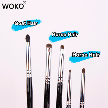 Small Smoky Liner Makeup Brushes Eyeliner Smudge Brush Precision Smudge Makeup Brush Horse Hair Eyeshadow Smudge Brush