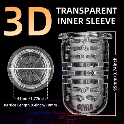 Telescopic Rotating Male Masturbator 7 Thrusting Rotation Modes Automatic Mastubator Cup for Men Blowjob Sex Toys Penis Pump