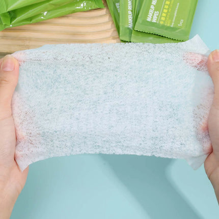 10/400 Sheets Avocado Plant Extract Makeup Remover Wipes Gentle Cleansing Spunlace Non-woven Fabric Daily Makeup Removal Wipes