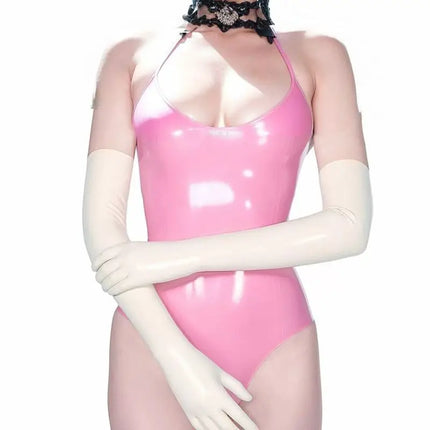 latex gloves women fetish latex long gloves opera latex underwear fetish rubber bodysuit for women socks sexy Lingerie wetlook