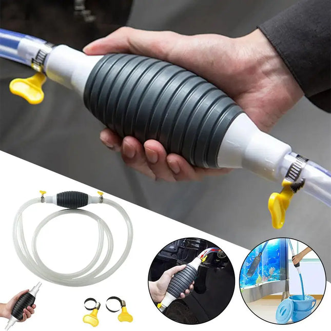 Universal Car Fuel Pump Hand Gas Oil Pump Manual Suction Pipe Pumping For Boat Liquid Petrol Tuning Fuel Gasoline Diesel Pump
