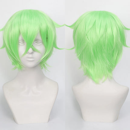 Cospaly Wigs Unisex Anime Wig 12cm/ 4.7 Inch Short Hair Wig Universal Costume Synthetic Wig with Bangs + Cap,for Party Festivals