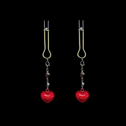 5Types of Heart-Shaped Nipple Clamps All-in-One SM Training Adult Teasing Breast Stimulation Sexy Accessories for Women Sex Toys
