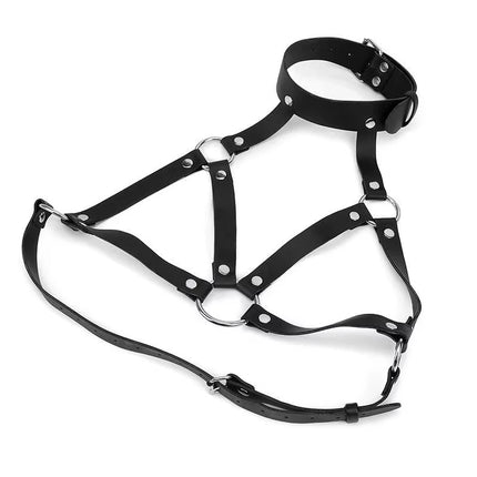 BDSM Women Sexy Body Chest Harness Belt Bondage Lingerie Leather Fetish Clothing Garter Erotic Sex Toys for Couples Strip Club