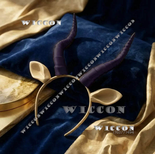Zoo Cartoon Movie Adult kid 2025 Gazelle HORN Hair Decor Cosplay Hairband Purple Brown Stage Sparkle Shakiraas Navidad Carnival