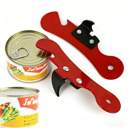 Multifunctional Stainless Steel Can Opener Portable Manual Safety Side Cut Bottle Opener Ergonomic Kitchen Tools Creative Gift