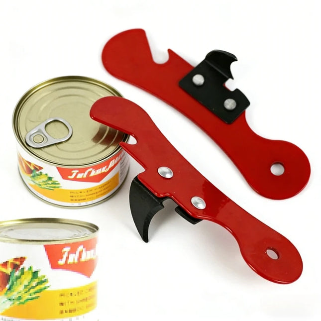 Multifunctional Stainless Steel Can Opener Portable Manual Safety Side Cut Bottle Opener Ergonomic Kitchen Tools Creative Gift
