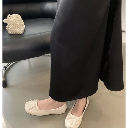 New Brand Women Flats Soft Ballet Shoes Slip On Loafers Soft Moccasins Tabi Ninja Casual Shoes Mujer Ladies Shoes Bow Knot Mujer