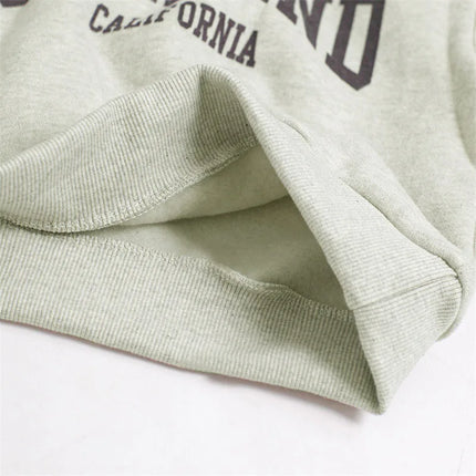 2025 Autumn Winter Kids Hoodie Fleece Thicken Boys Girls Letters Printed Hooded Sweatshirt Children Warm Loose Tops Casual Cloth