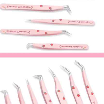 Eyelashes Tweezers Stainless Steel For Lashes Extension Supplies Makeup Tools Nail Art Accessories Rhinestone Picker Tools
