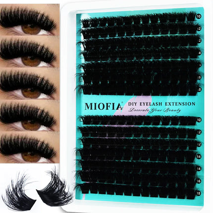 5D Fluffy Cluster Lashes 30D-150D Thick Individual Eyelash Clusters 10-18mm Natural Look Reusable DIY Eyelash Extensions