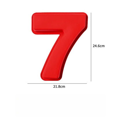 10in 3D Large Number Cake Mold 0-9 Silicone Baking Pans for Birthday Wedding Anniversary Party Decorations DIY Home Baking Tools