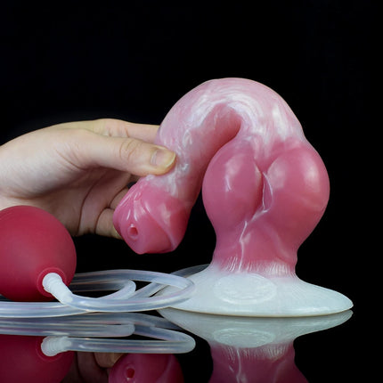 NNSX Ejaculation Dildo with Strong Suction Cup Wolf/Dog Anal Plug Silicone Adult Sex Toy Anal Dilator G-spot Massage Masturbation
