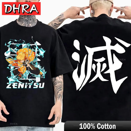 Demon Slayer T Shirt Nezuko Tshirt Women Kimetsu No Yaiba Top Tees Japanese Anime Tanjirou Kamado Tops Manga Harajuku T-shirt