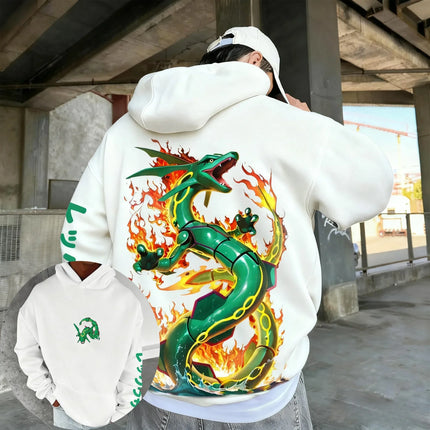 Pokémon Anime Collaboration Plus Size Hoodie Spring/Autumn New Men's and Women's Hip-hop Trend Daily Casual Parent-child Top