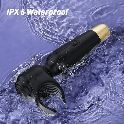 3 IN 1 Powerful Penis Vibrator Male Masturbator Adult Toys Male Sex Toys Stroker for Glans Massage Clitoral Stimulation Vibrator