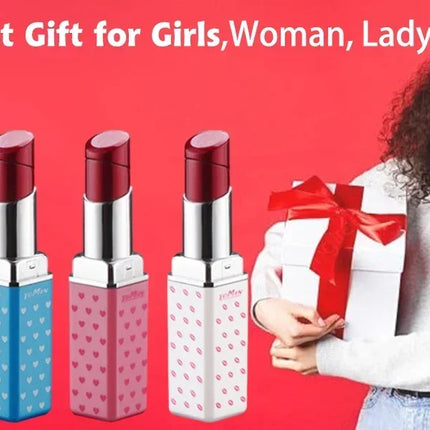Windproof Cute Lipstick Inflatable Lighter Portable Mini Butane Lightweight Cigarette Accessories Women Fashion Gift Lipstick