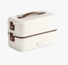 Food Warmer Heated Rice Cookers Portable Car Electric Steamed Cooking Lunch Box Mini Heating 2 Layer Minimalist Multifunction