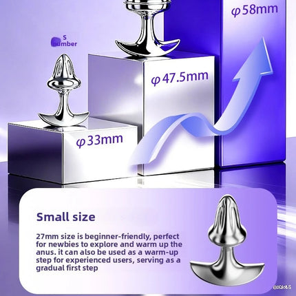 New Mushroom Anal Plug 33/48/58mm Metal Butt Plug Sphincter Training Anal Dilator Prostate Massager Sex Toys