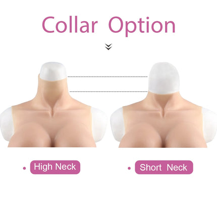 KnowU Upgraded Breast Forms Fake Boobs A-H Cup Silicone Filler Light And Thin For Cosplay Transgender Drag Queen