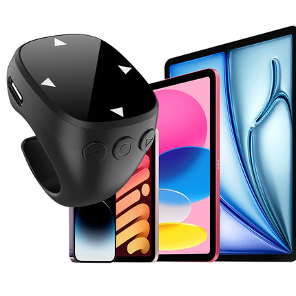 For TikTok Scrolling Ring BT 5.3 Video Scrolling Remote Control Page Turner Scroller Finger Remote for Android iOS iPhone iPad