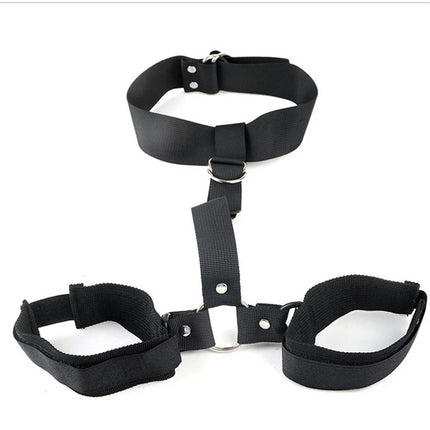 BDSM Handcuffs Bondage Restraint Belt Harness Holder Strap-on Nylon Waist Massage Sex Toys For Women Masturbator Slave Fetish