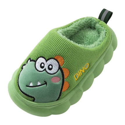 Autumn Winter Children Cotton Slippers Boys Toddler Indoor Anti Slip Warm Home Slipper Kids Girls Baby Cute Cartoon Plush Shoes