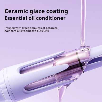 32MM Automatic Curling Iron with 1 Billion Ions Smart Auto Shut-Off Anti-Scald Hair Curler for Women Styling Tool