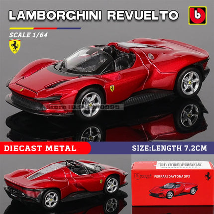 Bburago1:64 Ferrari E812 COMPETIZIONE Model Small Collection Car Alloy Model Toy Gift Scene Decoration Classic and Exquisite