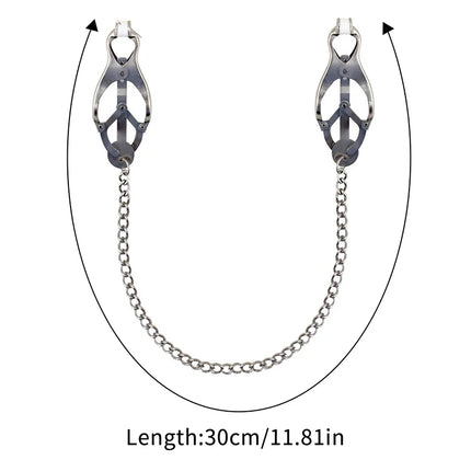HOT! 1Pc Toys Nipple Clamps,Metal Nipples Clips With Chain Extreme Grip Tip,Sex Toys For Couples,Adult Games, Bondage Restraints