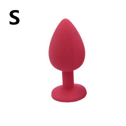 Unisex Silicone Butt Plug 3 Sizes Anal Dildo Sex Stopper Adult Toy for Men/Women Couple Anal Trainer No Vibrator