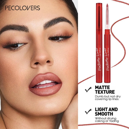 1PC Rich Pigmented, Waterproof, Silky, Durable, Non-stick Cup, Creamy Matte Lip Liner, Perfect for Date and Daily Use