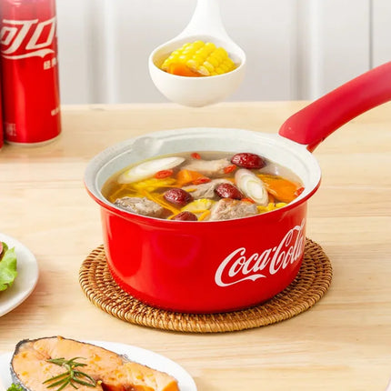 Coca Cola 304 Stainless Steel Steamer,flat bottomed non stick pan, steak, fried egg, waffle, cooking essentials Home Cooking