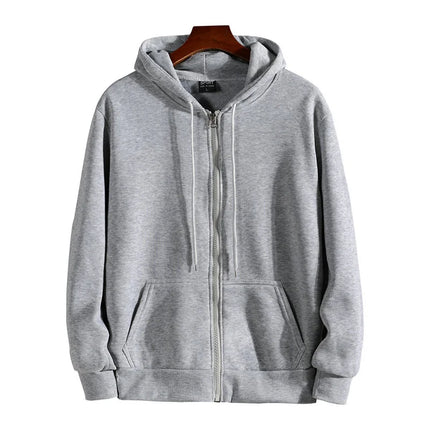 Zipper Hoodies Autumn Winter Men's New Long Sleeve Hooded Sweatshirt Fashion Casual Male Outfit Sportswear Loose Fit Clothes