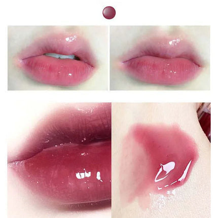 Cappuvini Ice Stick Shape Lip Oil Balm Transparent Texture Moisturizing Hydrating Luminous Lips Long-Lasting Moisture,