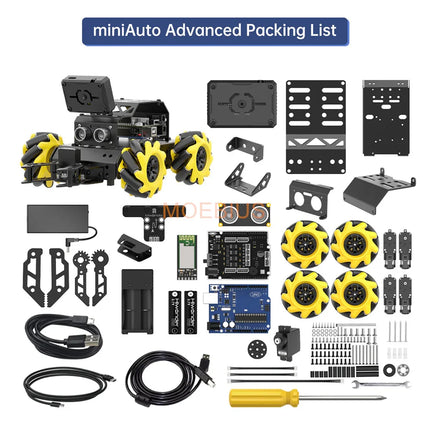 Hiwonder Miniauto Arduino Robot Car Omni Wheel AI Visual Recognition Tracking UNO Programming Robot Toys