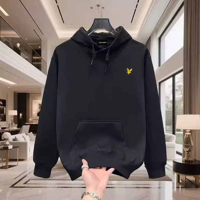 LYLE Cotton Sports Hoodie High quality Autumn Winter 2025 Eagle Logo Embroidery Daily Leisure Brand Sweatshirt for Men And Women
