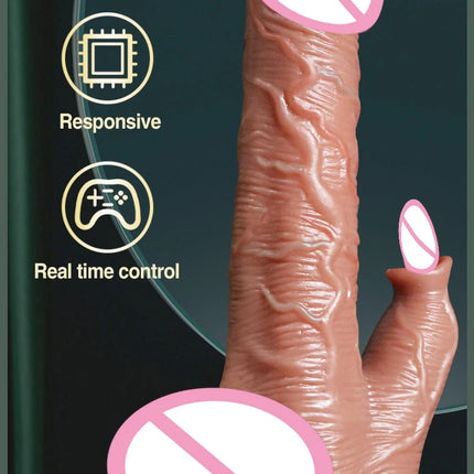 Realistic Dildo Telescopic Swing Heating Vibrator for Women Clitoris Vaginal G Spot Stimulation Massager Adult Pleasure Sex Toy